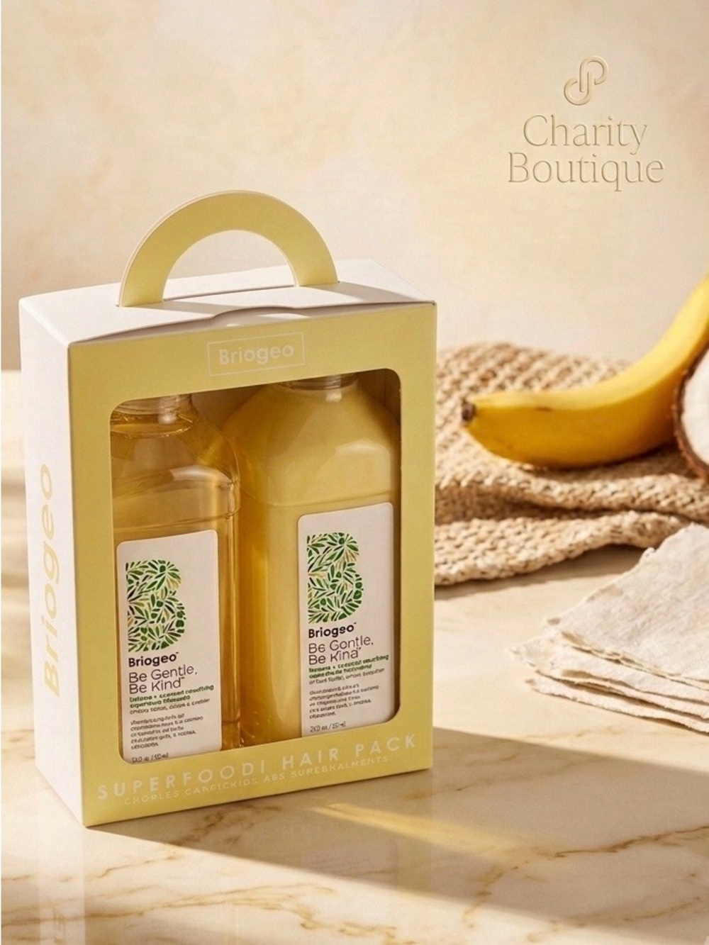 Briogeo Be Kind Be Gentle Banana Coconut Superfoods Hair Pack Duo NIB. - Picture 1 of 6